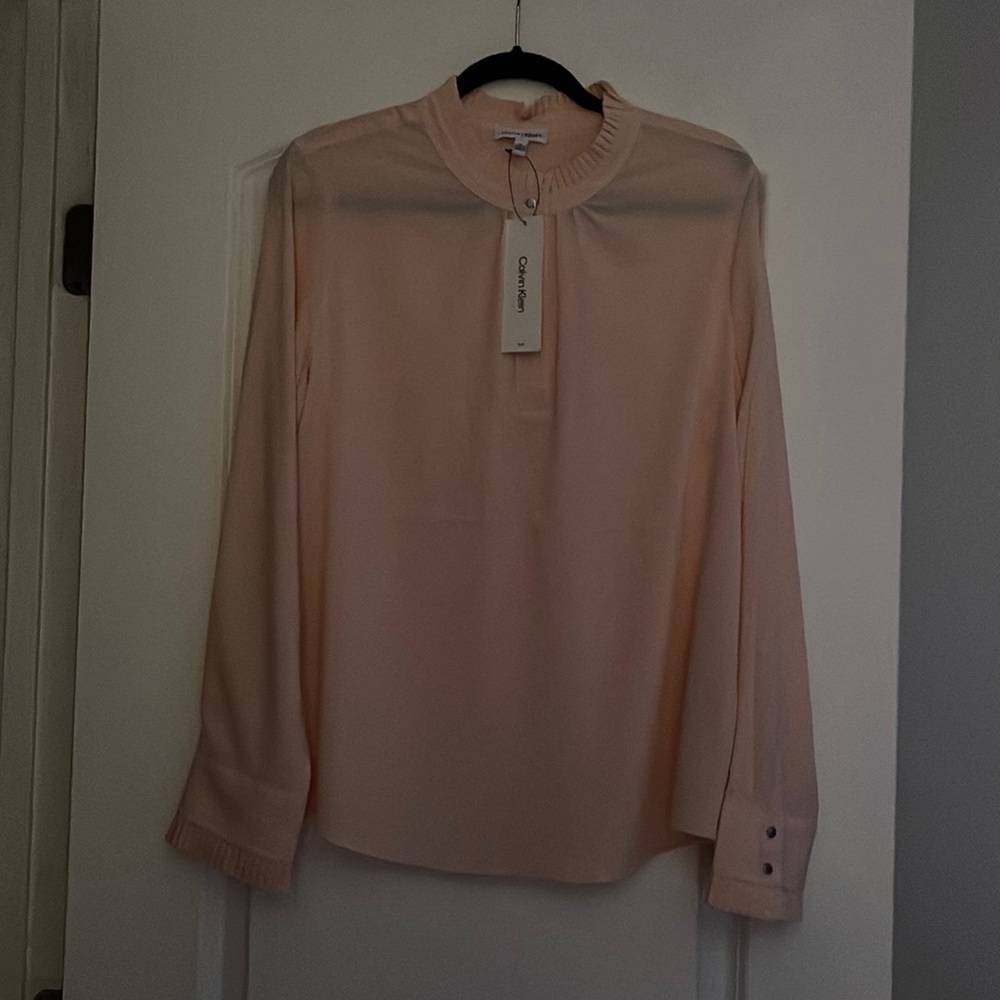 Pink Calvin Klein Long sleeve blouse